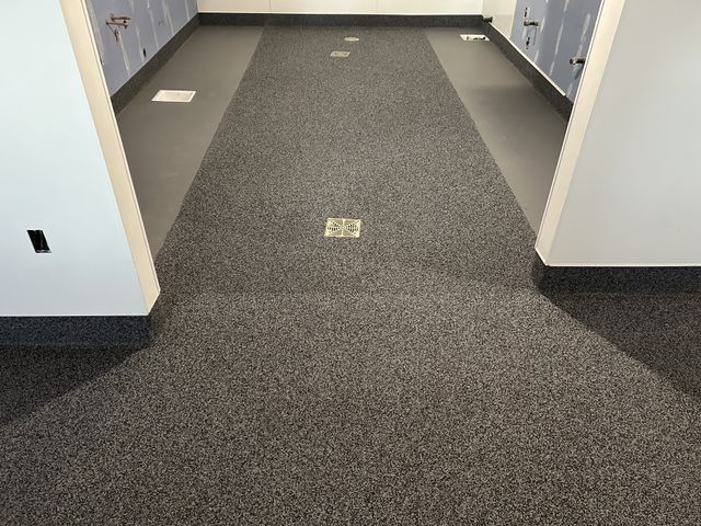 MMA fast-cure flooring installed in a commercial kitchen